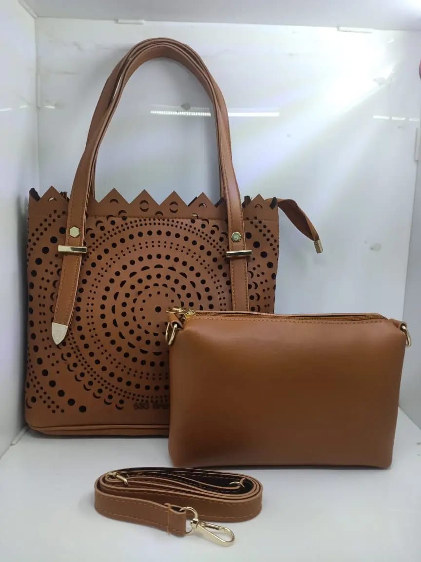 2pcs leather handbag