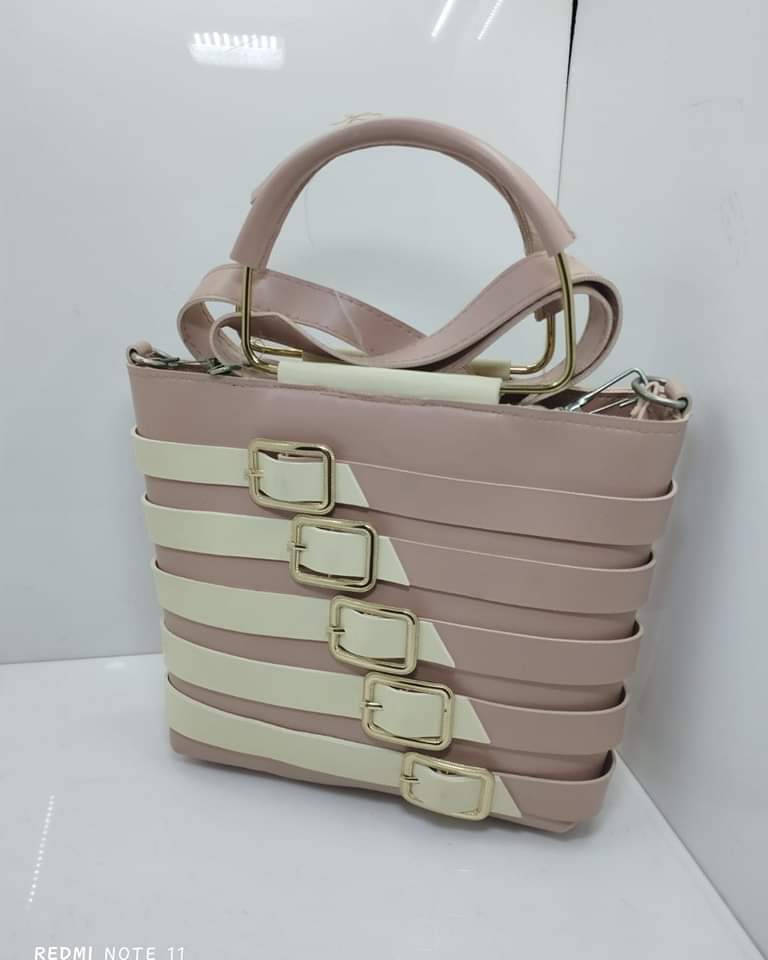 Trendy leather handbag