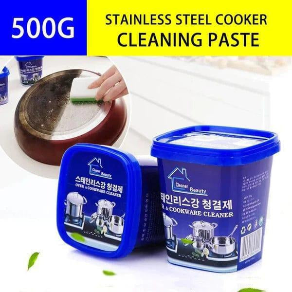 Powerful stainless steel cookware cleaning paste