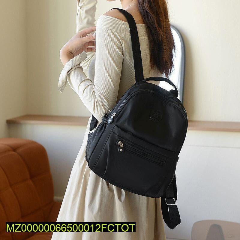 Plane front zipper casual backpack Markaz