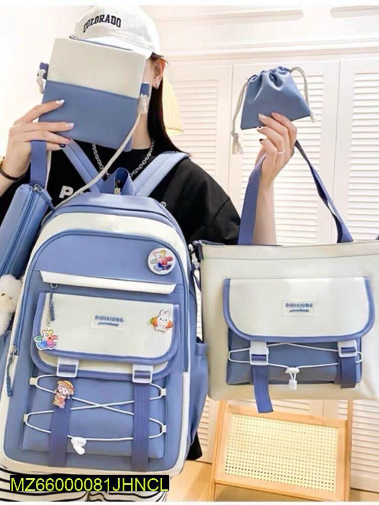 Women's casual backpack 4 PCs set