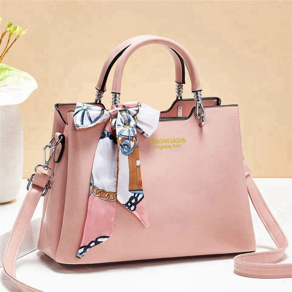 Stylish Women's Faux Leather Hand Bag - 1 Pc