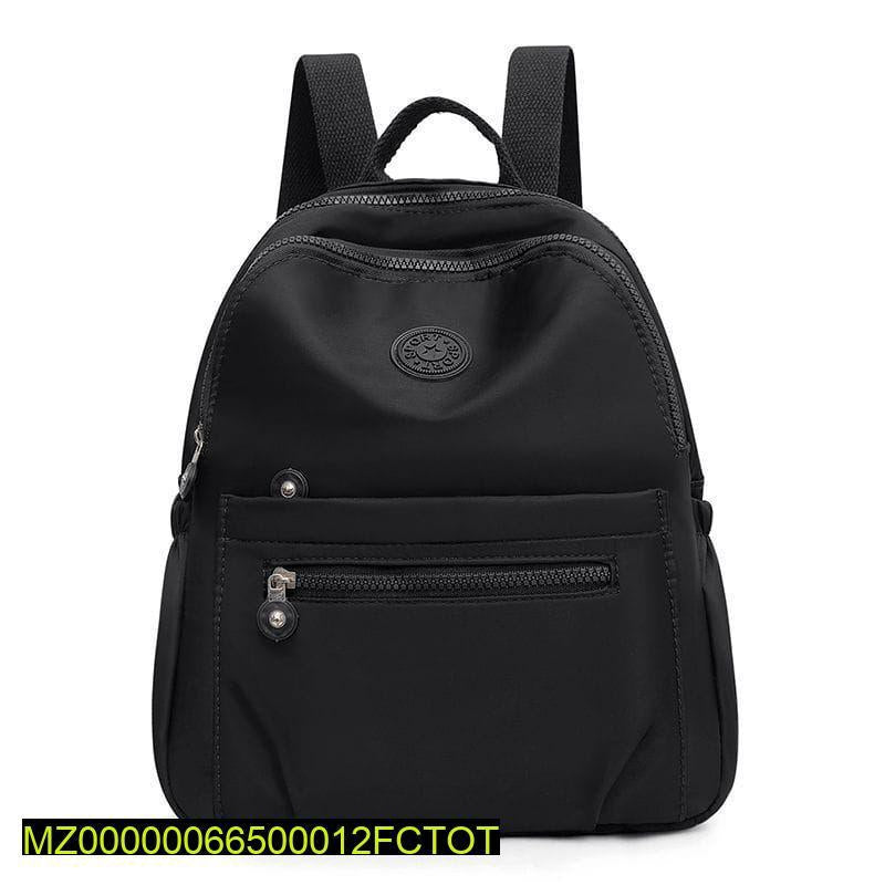 Plane front zipper casual backpack Markaz