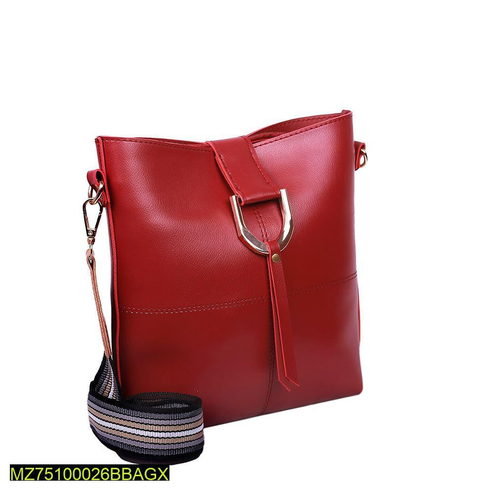 Bob pu leather crossbody bag maroon t4trendz