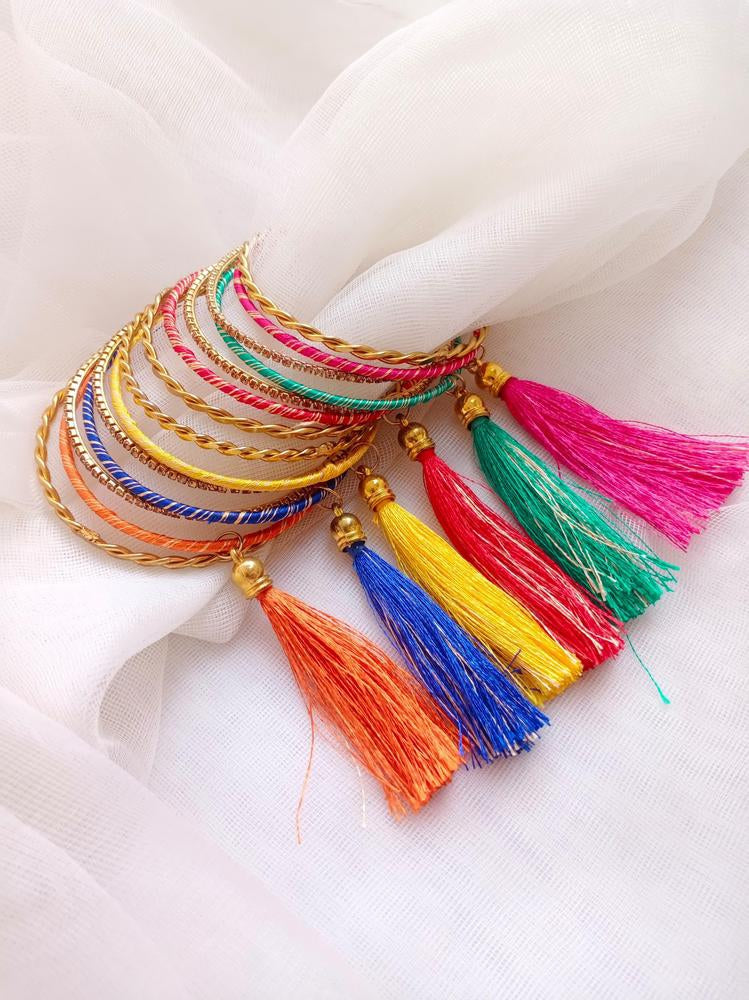 14 Pcs Multicolor Bangles