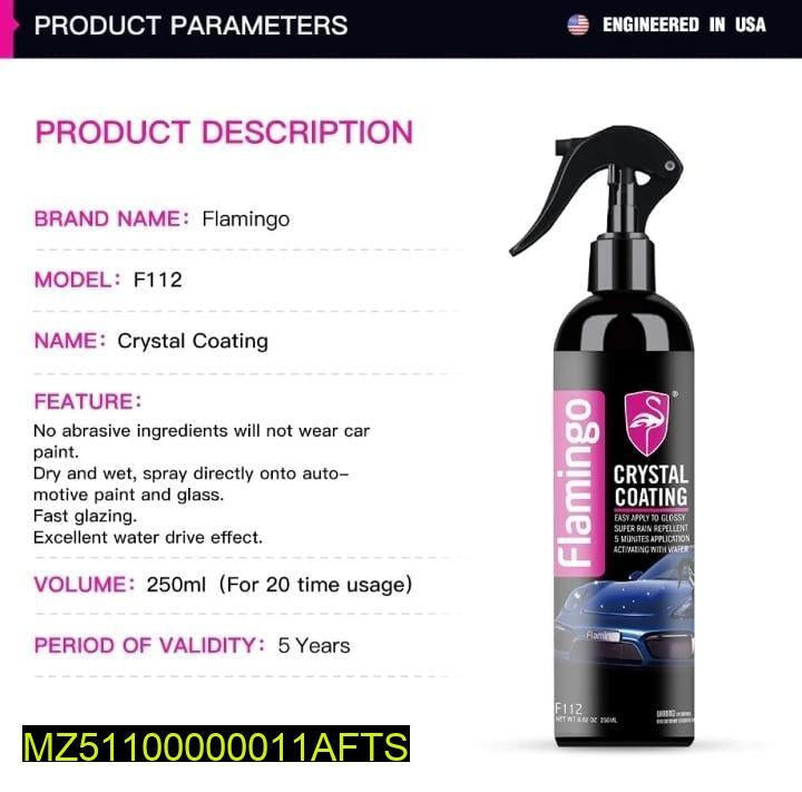 1 Pc Gloss Shine Liquid Car Polish Spray, 250m t4trendz