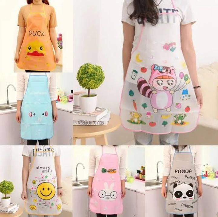 Polyester printed apron pack of 2