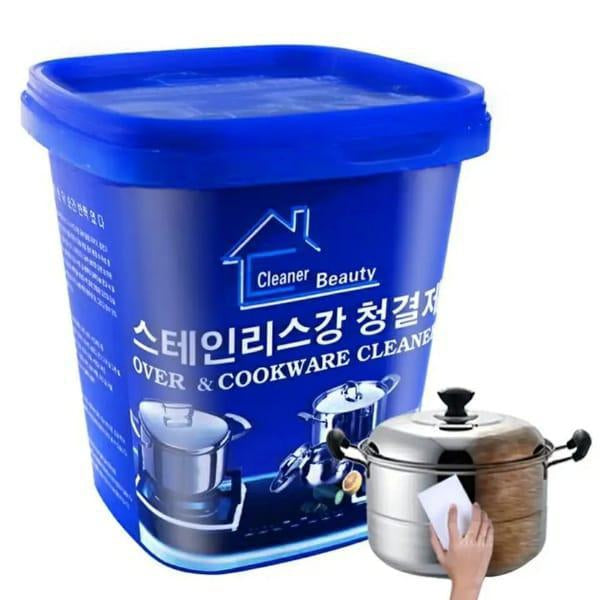 Powerful stainless steel cookware cleaning paste