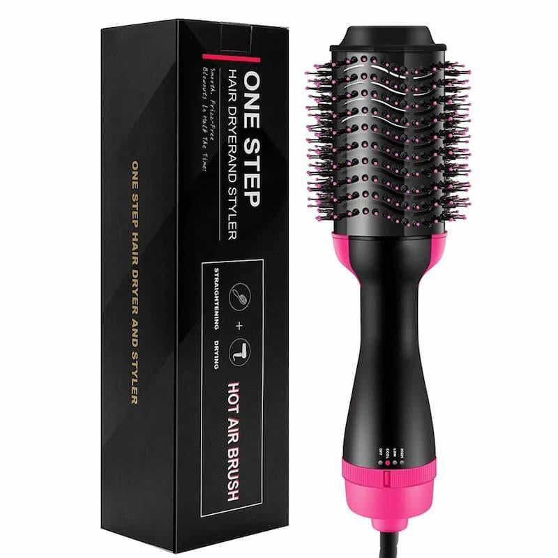 Hair Dryer straightener Brush