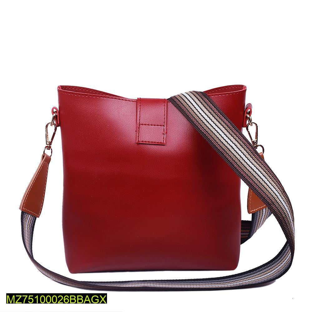 Bob pu leather crossbody bag maroon t4trendz