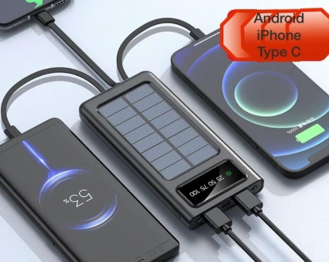 Solar Power 10000mAh Power Bank