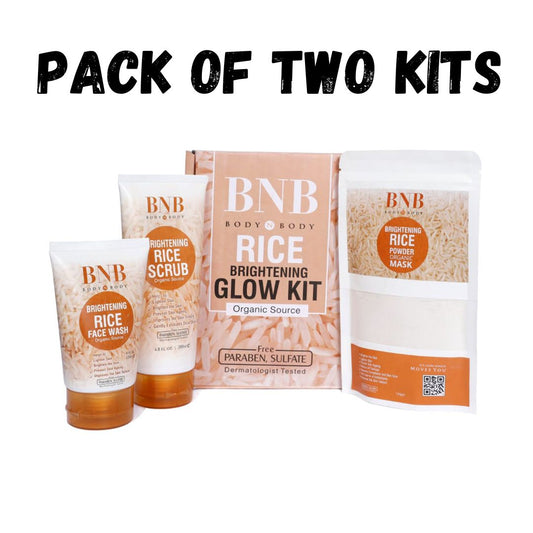 Pack of 2 BnB Rice Extract Bright & Glow Kit