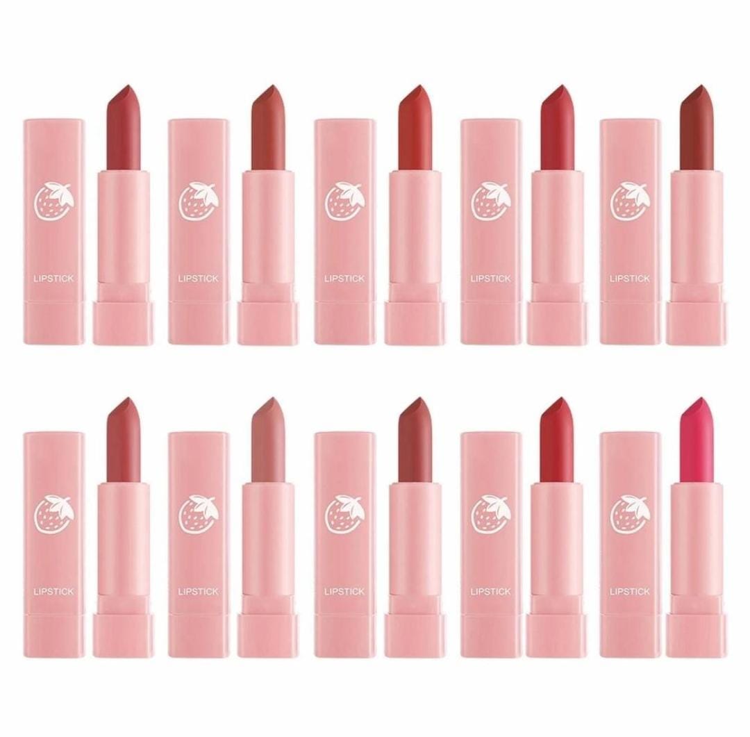 Pack of 10 Dragon Ranee Lipstick Set - Vibrant & Long-Lasting Shades 