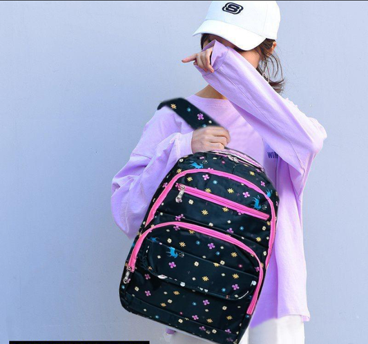 Girl's Nylon Casual Backpack
 School bag