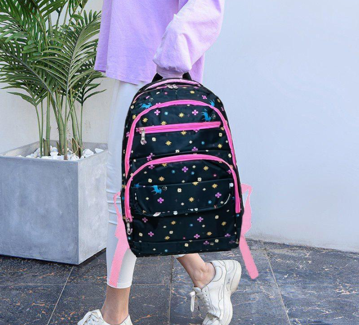 Girl's Nylon Casual Backpack
 School bag