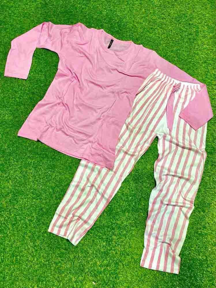 women 2 pcs night wear with lining trouser t4trendz