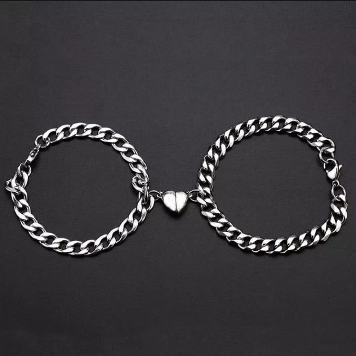 Magnetic heart design couple's bracelet t4trendz