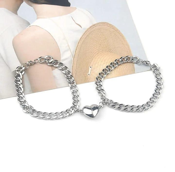 Magnetic heart design couple's bracelet t4trendz