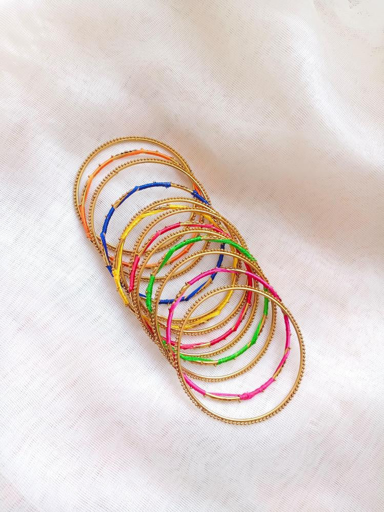 14 Pcs Multicolor Bangles