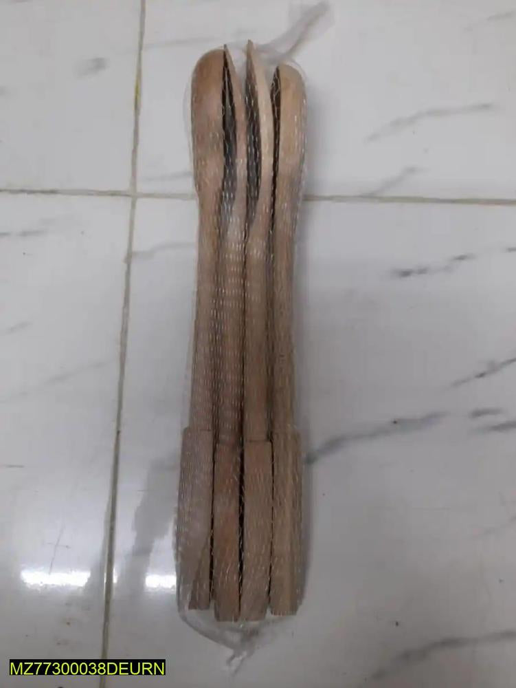 4 PCs wooden spatula spoons set