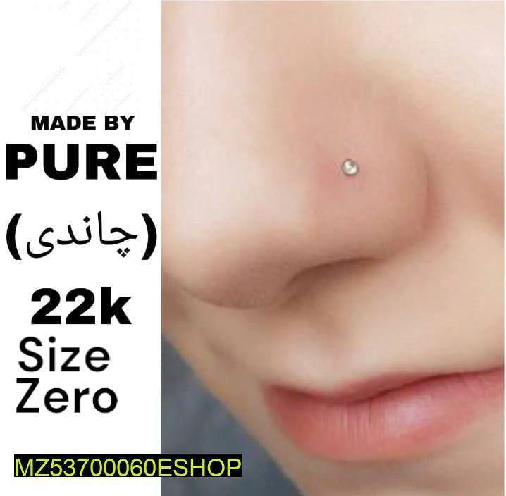 Women's pure chandi nose pin t4trendz