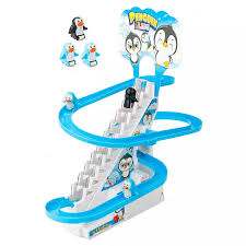 Exciting Penguin Race Track Set with Flashing Lights and Music | Perfect Kids' Toy t4trendz