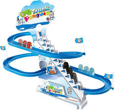 Exciting Penguin Race Track Set with Flashing Lights and Music | Perfect Kids' Toy t4trendz