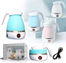 Fast Boiling Portable Travel Kettle | Quick Boil Silicone Collapsible Electric Kettle | T4Trendz t4trendz