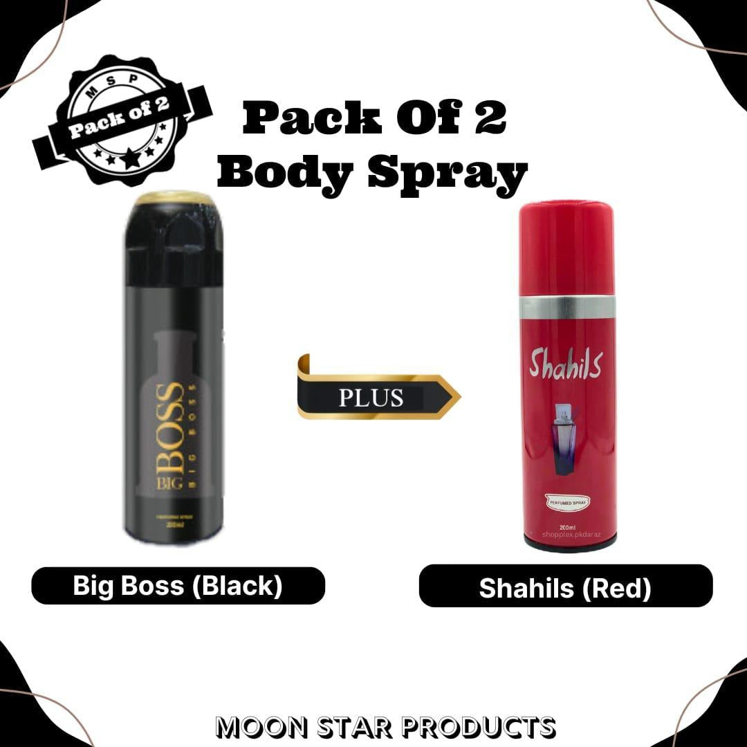 Big Boss (Black) And Shahils (Red) , Pack of 2