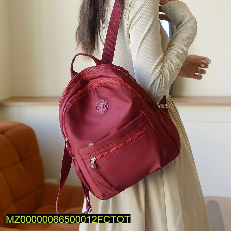 Plane front zipper casual backpack Markaz