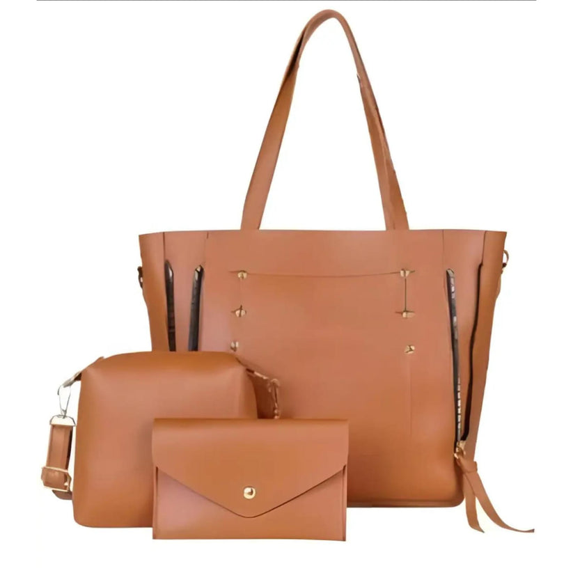 Versatile 3 pcs Tote Bags for Work, Travel, and fashion | Discover t4trendz Collection t4trendz