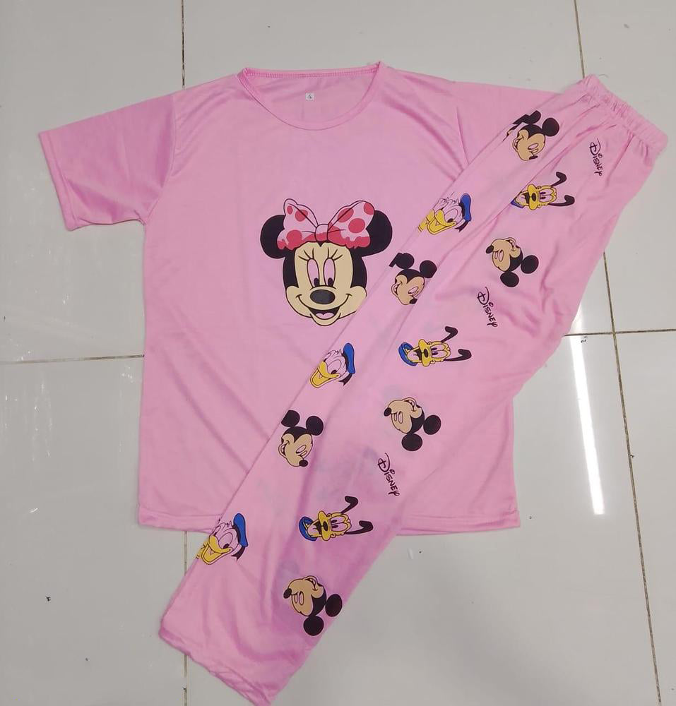 Cotton jersey two pcs mickey mouse printed t4trendz