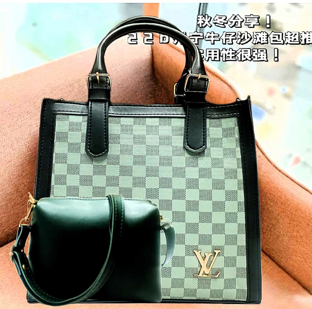 Branded two PCs women's handbags set t4trendz