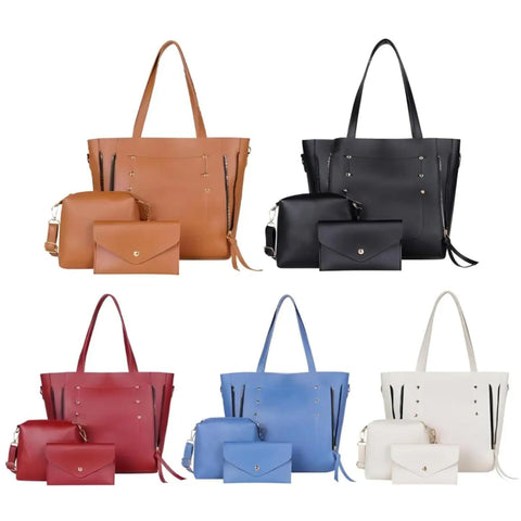 Versatile 3 pcs Tote Bags for Work, Travel, and fashion | Discover t4trendz Collection t4trendz