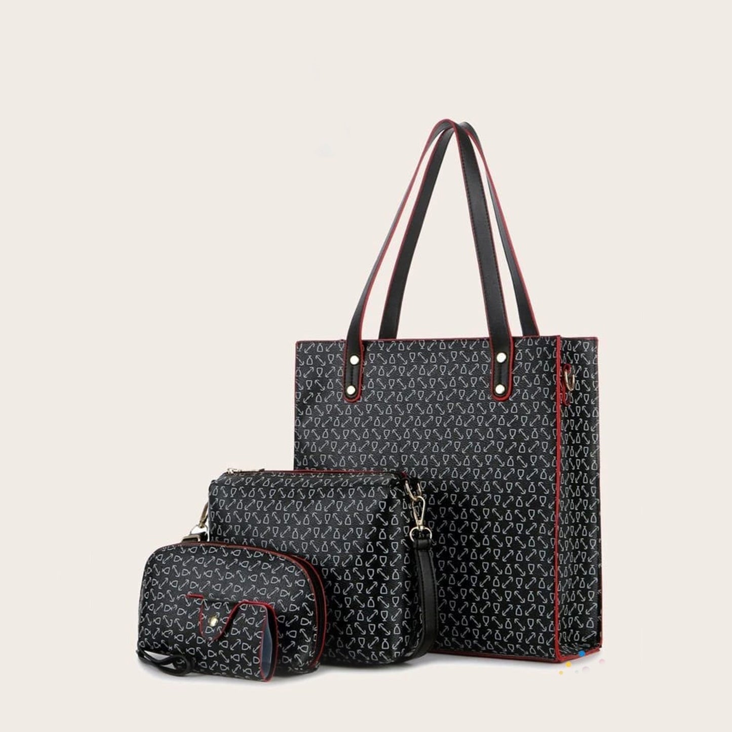 Elegent 4pcs leather handbag