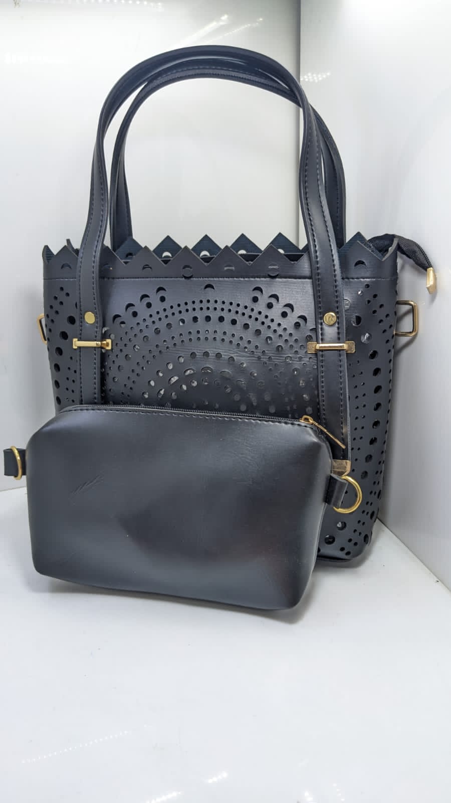 2pcs leather handbag
