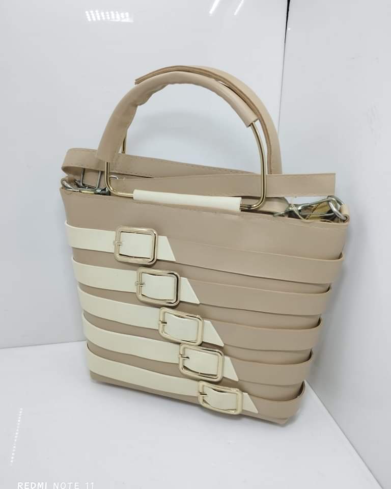 Trendy leather handbag